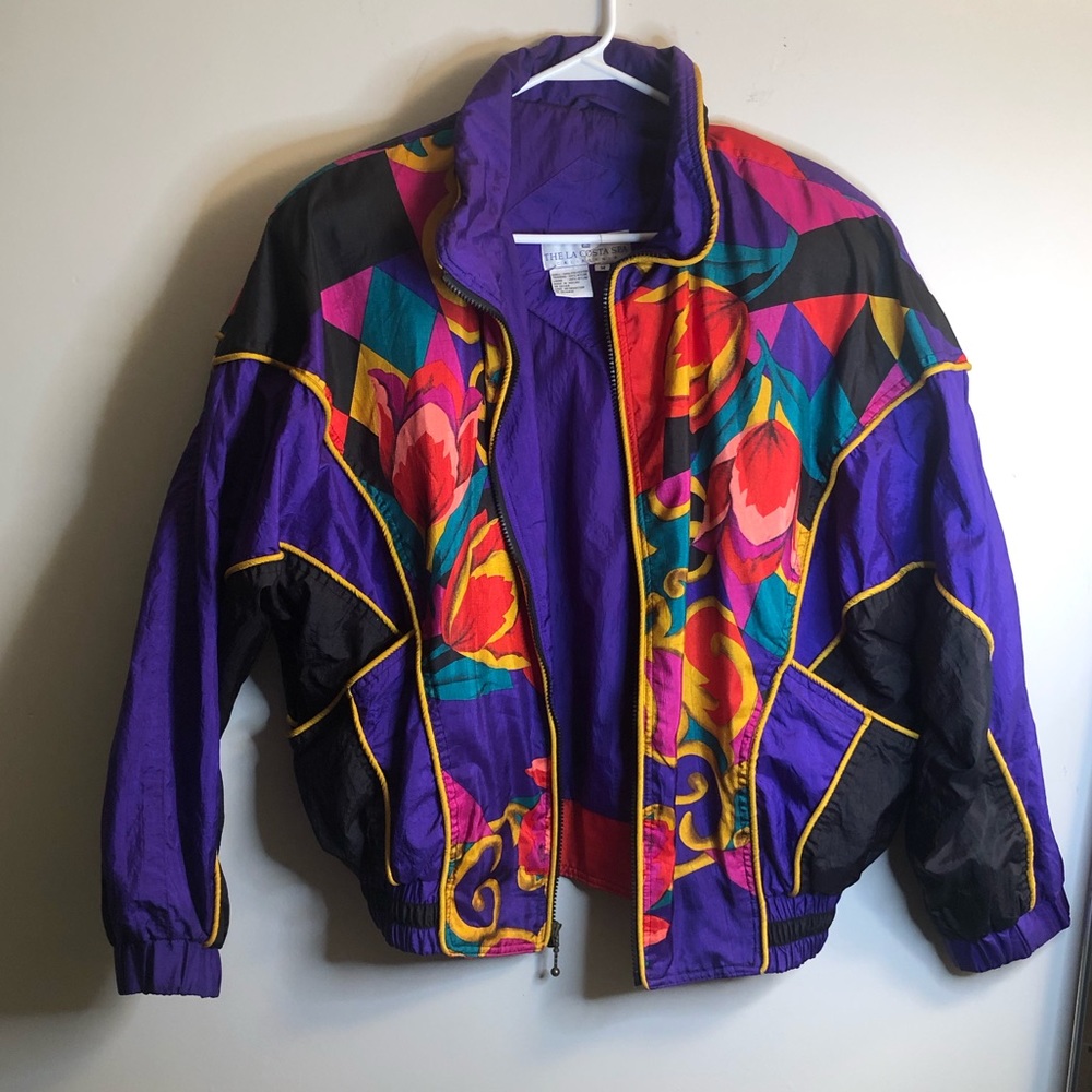Abstract detailed Floral Print Jacket | The La Costa Spa
